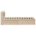Miniatyrbilde 8 av 11: vidaXL Sengeramme med hodegavl 90x190 cm heltre furu