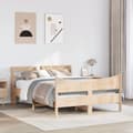 Miniatyrbilde 4 av 11: vidaXL Sengeramme med hodegavl 120x190 cm heltre furu