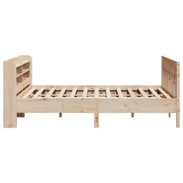 vidaXL sengeramme uden madras 200x200 cm massivt fyrretræ