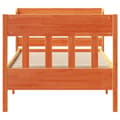 Miniatyrbilde 5 av 11: vidaXL Sengeramme uten madrass voksbrun 90x200 cm heltre furu