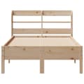 Miniatyrbilde 5 av 11: vidaXL Sengeramme uten madrass 100x200 cm heltre furu