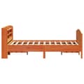 Miniatyrbilde 6 av 11: vidaXL Sengeramme uten madrass voksbrun 140x200 cm heltre furu