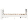 Miniatyrbilde 6 av 11: vidaXL Sengeramme uten madrass hvit 160x200 cm heltre furu