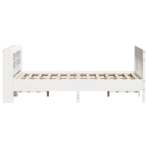 vidaXL Sengeramme uten madrass hvit 160x200 cm heltre furu