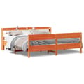 Miniatyrbilde 3 av 11: vidaXL Sengeramme uten madrass voksbrun 180x200 cm heltre furu