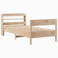Miniatyrbilde 4 av 11: vidaXL Sengeramme uten madrass 75x190 cm heltre furu