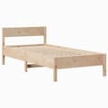 Miniatyrbilde 8 av 11: vidaXL Sengeramme uten madrass 75x190 cm heltre furu