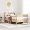 Miniatyrbilde 2 av 11: vidaXL Sengeramme uten madrass 75x190 cm heltre furu