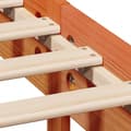 Miniatyrbilde 10 av 11: vidaXL Sengeramme uten madrass voksbrun 100x200 cm heltre furu