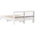 Miniatyrbilde 7 av 11: vidaXL Sengeramme uten madrass hvit 140x200 cm heltre furu