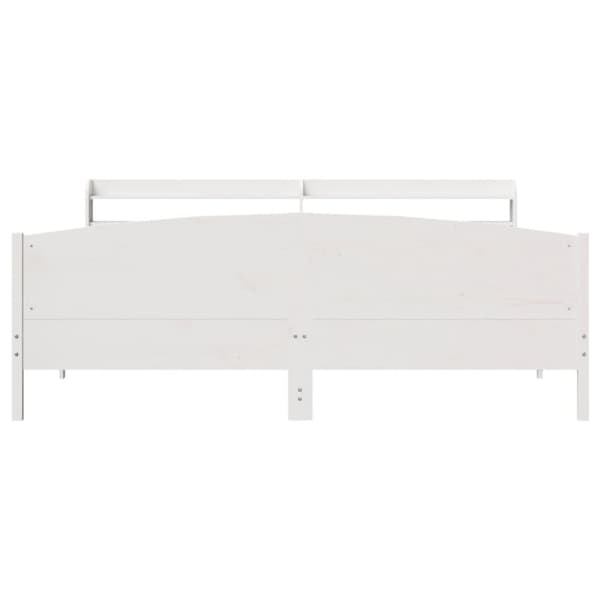 vidaXL Sengeramme uten madrass hvit 180x200 cm heltre furu
