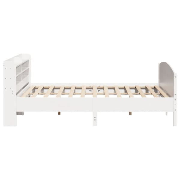 vidaXL Sengeramme uten madrass hvit 180x200 cm heltre furu