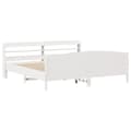 Miniatyrbilde 1 av 11: vidaXL Sengeramme uten madrass hvit 180x200 cm heltre furu