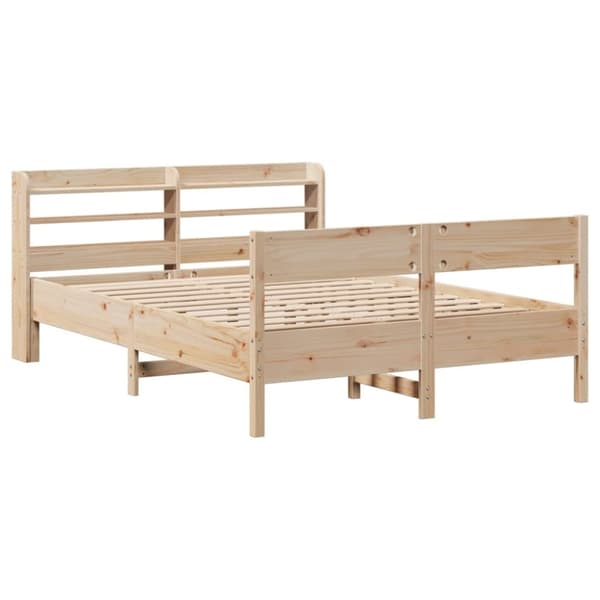 vidaXL Sengeramme uten madrass 140x190 cm heltre furu