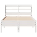 Miniatyrbilde 5 av 11: vidaXL Sengeramme uten madrass hvit 120x190 cm heltre furu
