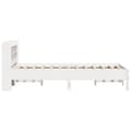 Miniatyrbilde 6 av 11: vidaXL Sengeramme uten madrass hvit 120x190 cm heltre furu