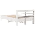 Miniatyrbilde 7 av 11: vidaXL Sengeramme uten madrass hvit 120x190 cm heltre furu