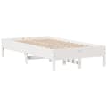 Miniatyrbilde 8 av 11: vidaXL Sengeramme uten madrass hvit 120x190 cm heltre furu