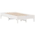 Miniatyrbilde 8 av 11: vidaXL Sengeramme uten madrass hvit 120x200 cm heltre furu