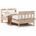 Miniatyrbilde 3 av 11: vidaXL Sengeramme uten madrass 90x200 cm heltre furu