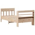Miniatyrbilde 7 av 11: vidaXL Sengeramme uten madrass 90x200 cm heltre furu