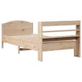 Miniatyrbilde 7 av 11: vidaXL Sengeramme uten madrass 100x200 cm heltre furu