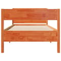 Miniatyrbilde 5 av 11: vidaXL Sengeramme uten madrass voksbrun 90x200 cm heltre furu