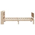 Miniatyrbilde 6 av 11: vidaXL Sengeramme med hodegavl 100x200 cm heltre furu