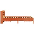 Miniatyrbilde 6 av 11: vidaXL Sengeramme uten madrass voksbrun 90x190 cm heltre furu