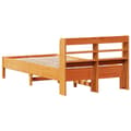 Miniatyrbilde 7 av 11: vidaXL Sengeramme uten madrass voksbrun 90x190 cm heltre furu