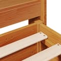 Miniatyrbilde 10 av 11: vidaXL Sengeramme uten madrass voksbrun 90x190 cm heltre furu
