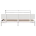Miniatyrbilde 5 av 11: vidaXL Sengeramme med hodegavl hvit 180x200 cm heltre furu
