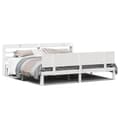 Miniatyrbilde 2 av 11: vidaXL Sengeramme med hodegavl hvit 180x200 cm heltre furu