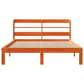 Miniatyrbilde 5 av 11: vidaXL Sengeramme uten madrass voksbrun 140x190 cm heltre furu