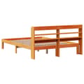 Miniatyrbilde 9 av 11: vidaXL Sengeramme uten madrass voksbrun 140x190 cm heltre furu