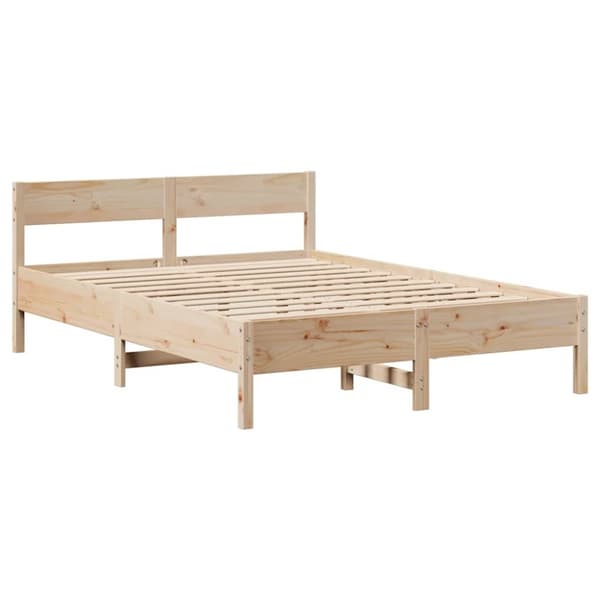 vidaXL Sengeramme uten madrass 120x190 cm heltre furu