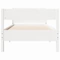 Miniatyrbilde 5 av 11: vidaXL Sengeramme uten madrass hvit 75x190 cm heltre furu