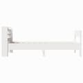 Miniatyrbilde 6 av 11: vidaXL Sengeramme uten madrass hvit 75x190 cm heltre furu