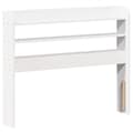 Miniatyrbilde 9 av 11: vidaXL Sengeramme uten madrass hvit 75x190 cm heltre furu