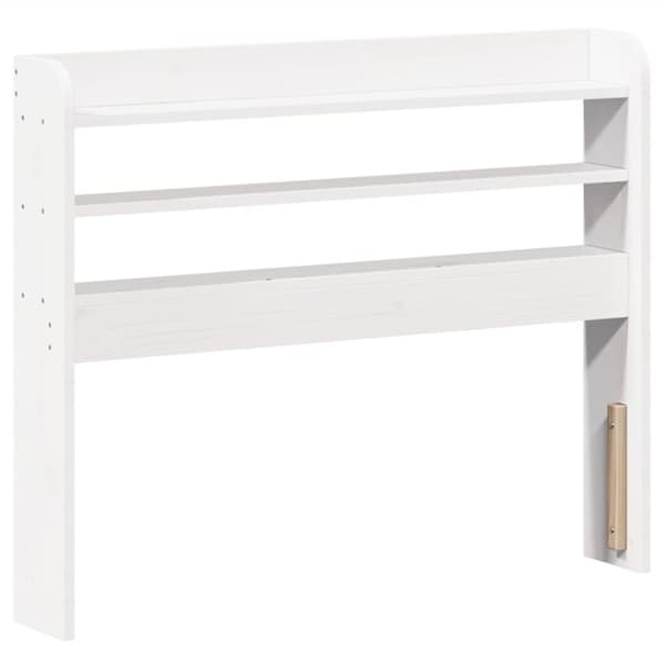 vidaXL Sengeramme uten madrass hvit 75x190 cm heltre furu