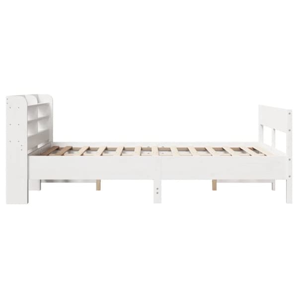 vidaXL Sengeramme uten madrass hvit 160x200 cm heltre furu
