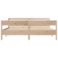 Miniatyrbilde 5 av 11: vidaXL Sengeramme med madrass 200x200 cm heltre furu