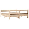 Miniatyrbilde 7 av 11: vidaXL Sengeramme med madrass 200x200 cm heltre furu