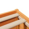Miniatyrbilde 10 av 11: vidaXL Sengeramme med hodegavl voksbrun 90x200 cm heltre furu