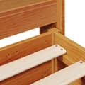 Miniatyrbilde 10 av 11: vidaXL Sengeramme uten madrass voksbrun 140x200 cm heltre furu