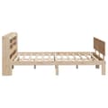 Miniatyrbilde 6 av 11: vidaXL Sengeramme med hodegavl 120x200 cm heltre furu