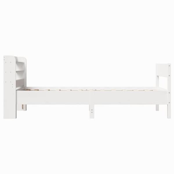 vidaXL Sengeramme uten madrass hvit 90x190 cm heltre furu