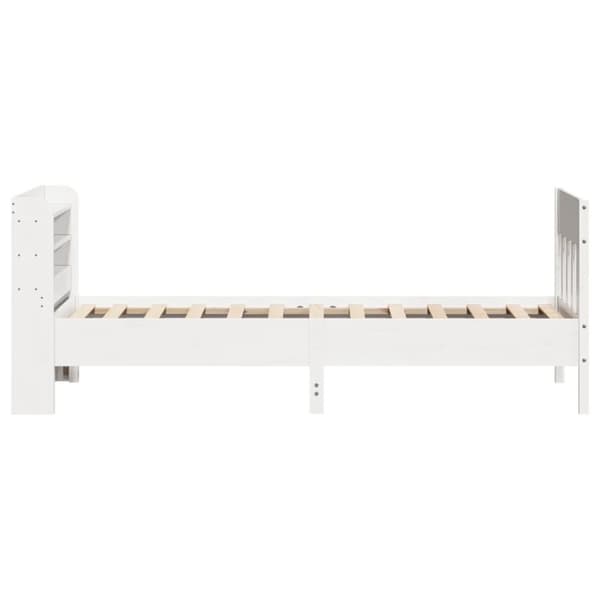 vidaXL Sengeramme uten madrass hvit 90x190 cm heltre furu