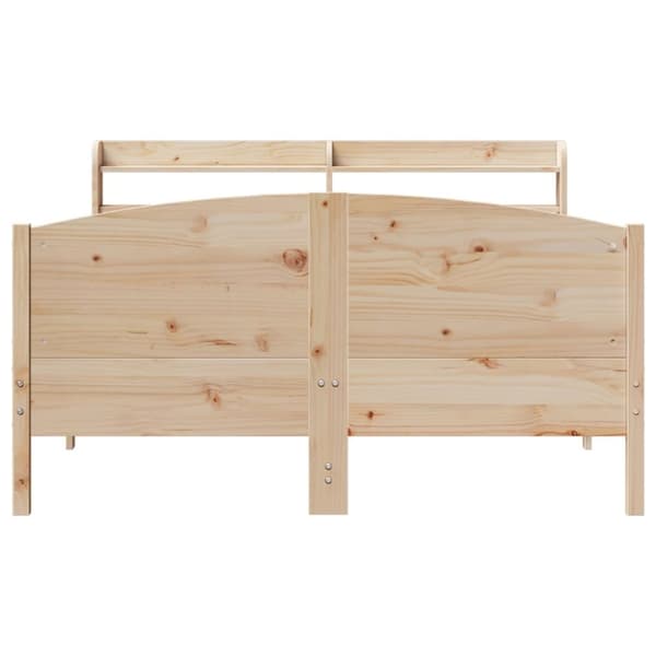 vidaXL Sengeramme uten madrass 150x200 cm heltre furu