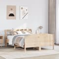 Miniatyrbilde 2 av 11: vidaXL Sengeramme uten madrass 150x200 cm heltre furu